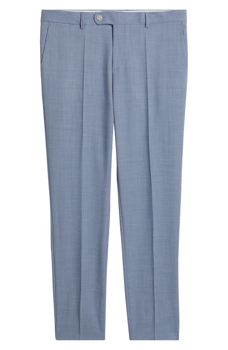 BOSS Genius Creased Straight Leg Pants, Alternate, color, Open Blue