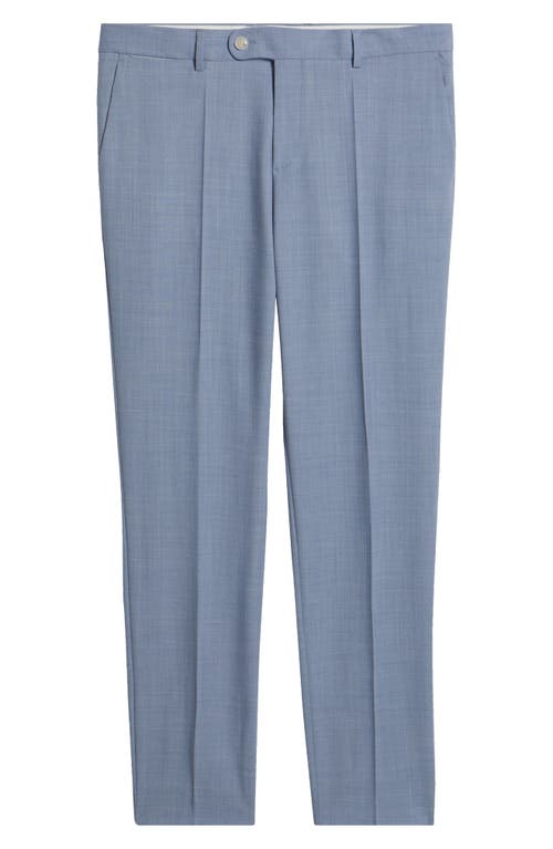 Shop Hugo Boss Boss Genius Creased Straight Leg Pants In Open Blue