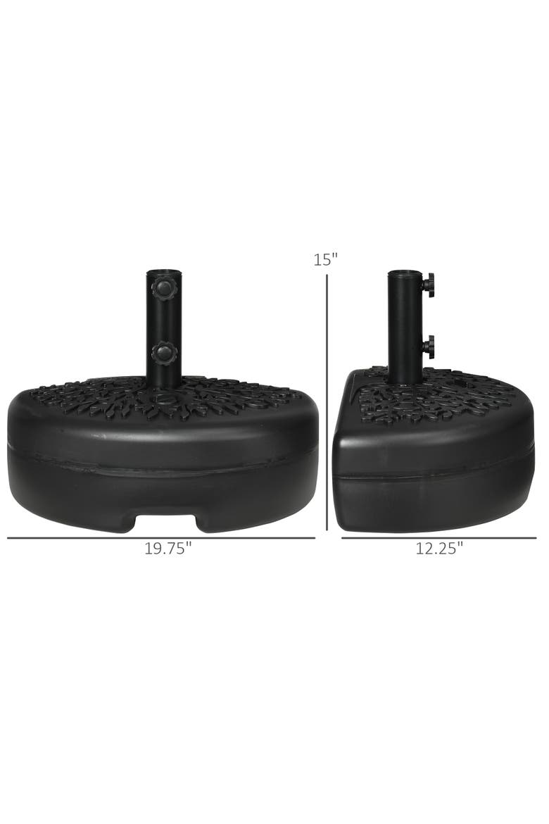 Patio Umbrella Base, Alternate, color, Black