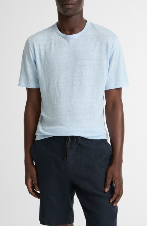 Slub Linen Crewneck T-Shirt