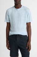 Vince Slub Linen Crewneck T-Shirt