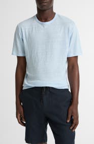 Vince Slub Linen Crewneck T-Shirt
