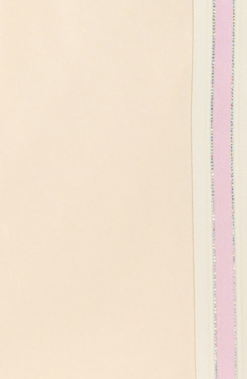 Truly Me Kids' Beaded Stripe Cotton Blend Cargo Pants In Neutral