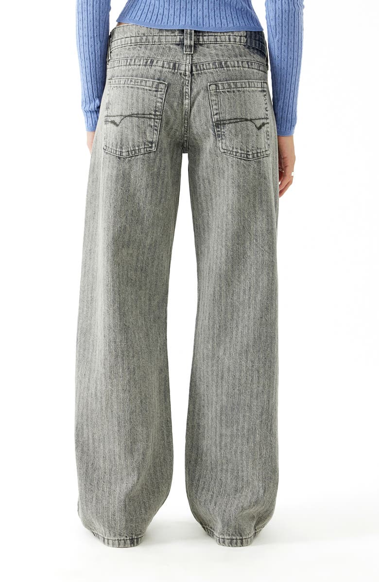 BDG Urban Outfitters Kayla Herringbone Stripe Wide Leg Jeans, Alternate, color, 