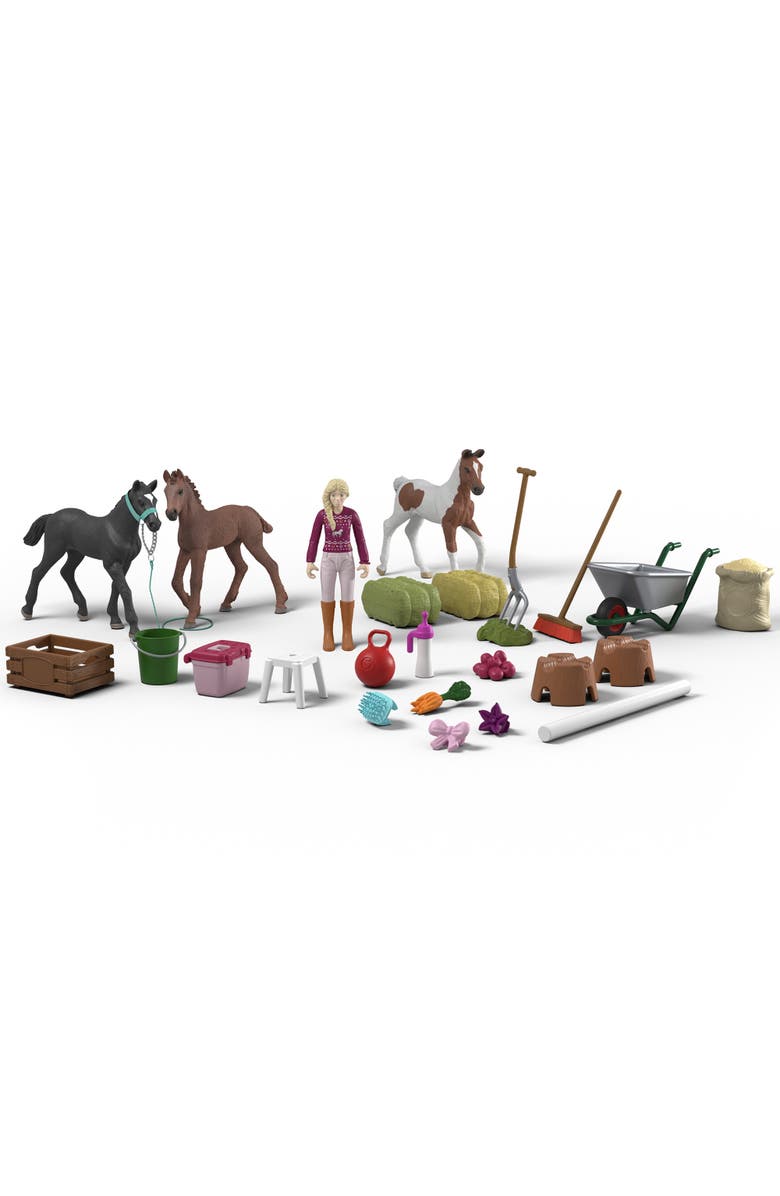 Schleich Horse Club, Holiday Foal Magic Advent Calendar 2025, Mini Toy Figurines, Alternate, color, Multicolored