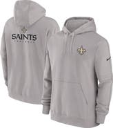 Nike Men's Nike Gray New Orleans Saints Sideline Club Fleece Pullover Hoodie