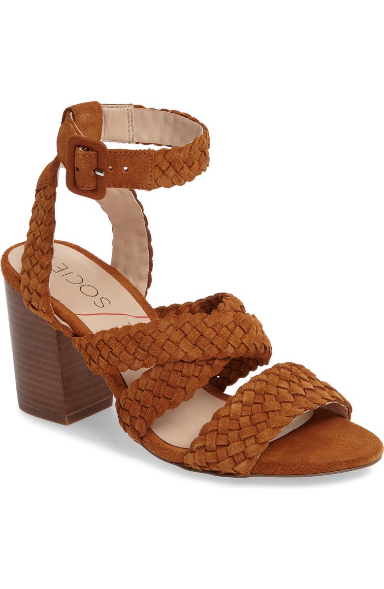 Sole Society Evelina Block Heel Sandal, Main, color,