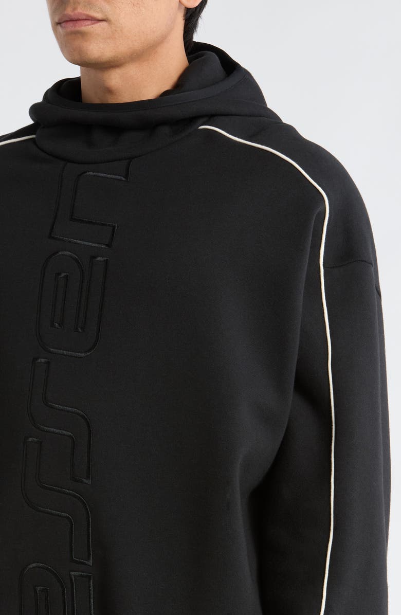 Fear of God Essentials Active Trace Fleece Hoodie, Alternate, color, Vintage Black