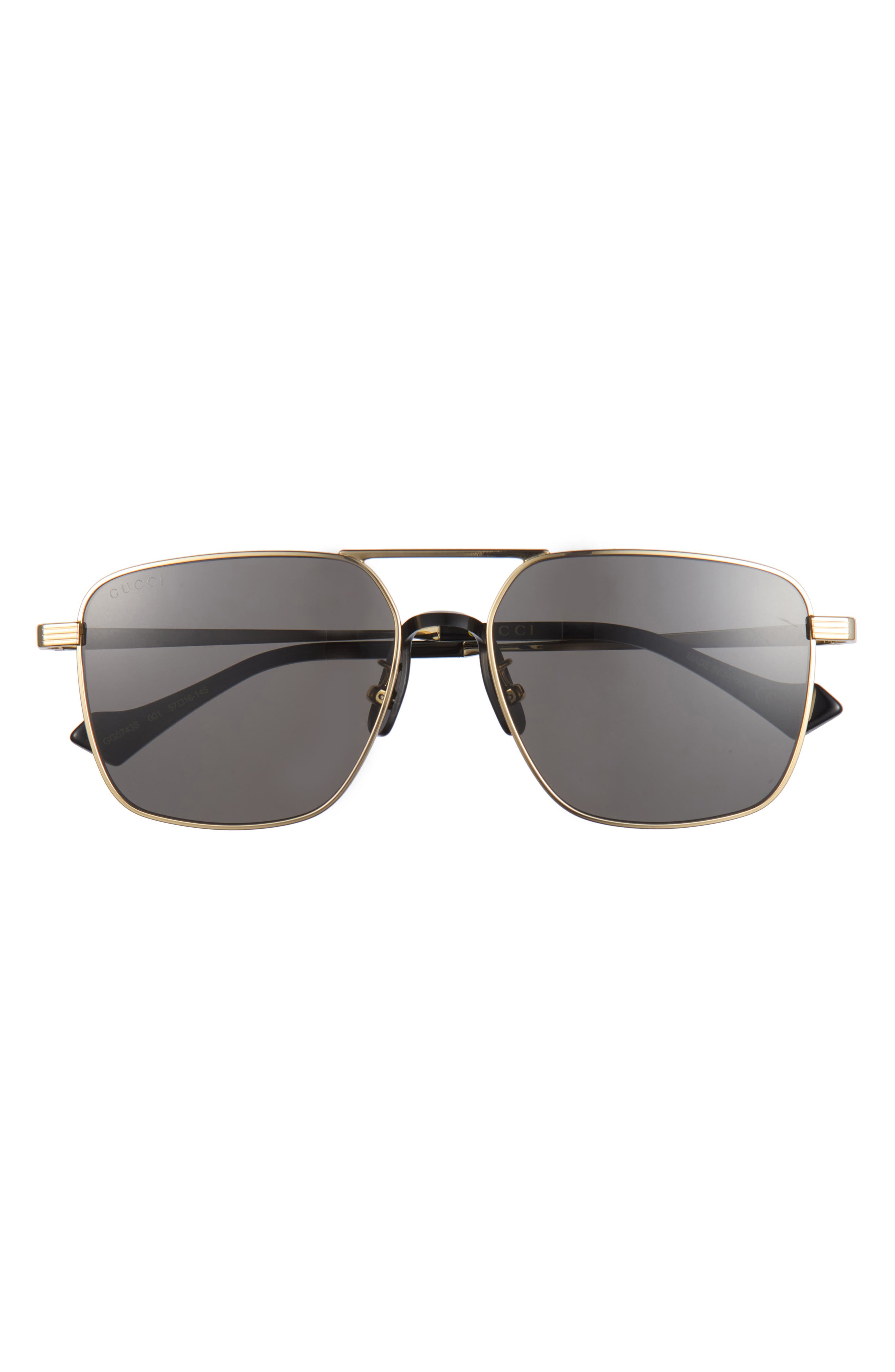 57mm Aviator Sunglasses