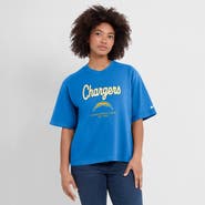 Nike Women's Nike Powder Blue Los Angeles Chargers Essential Script Relaxed Boxy T-Shirt