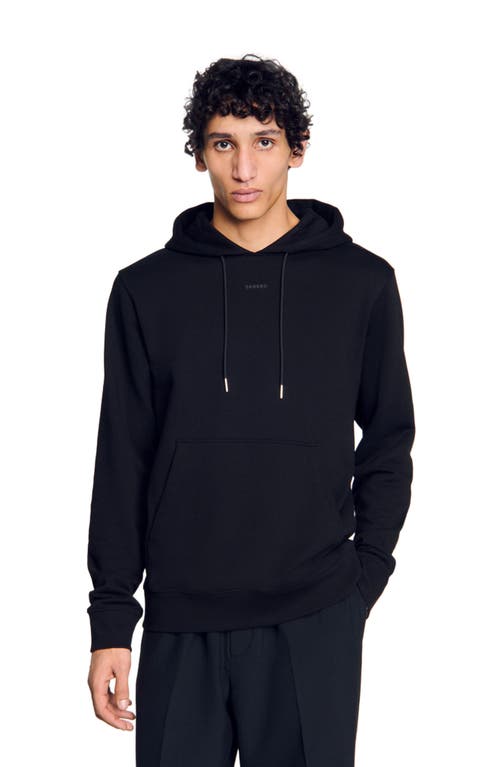 Sandro Logo Hoodie In Black