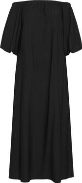 City Chic Layla Off the Shoulder Puff Sleeve Maxi Dress