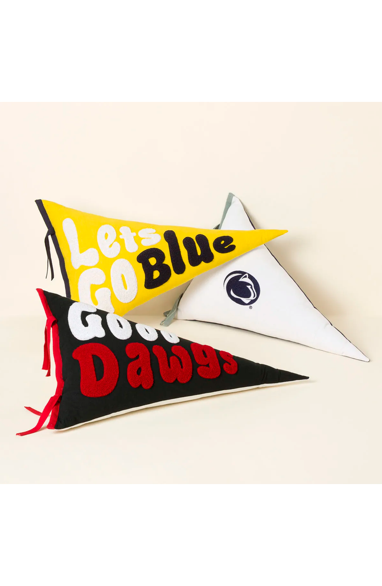 Uncommon Goods Your College Cheer Pennant Pillow, Alternate, color, Virginia Tech