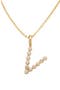  Gold Vermeil Initial V