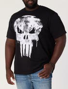 True Nation by DXL Big & Tall Skull Punisher Graphic Tee