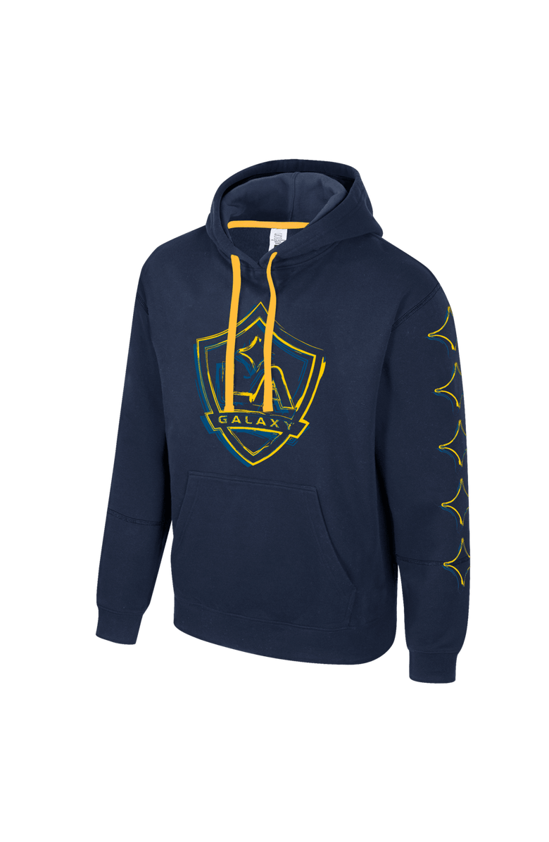 Stadium Essentials Men's Stadium Essentials Navy LA Galaxy Elementized Pullover Hoodie, Alternate, color, Navy