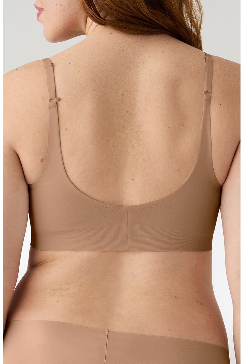 Soft Form Square Neck Wireless Bra, Alternate, color, BRONZED
