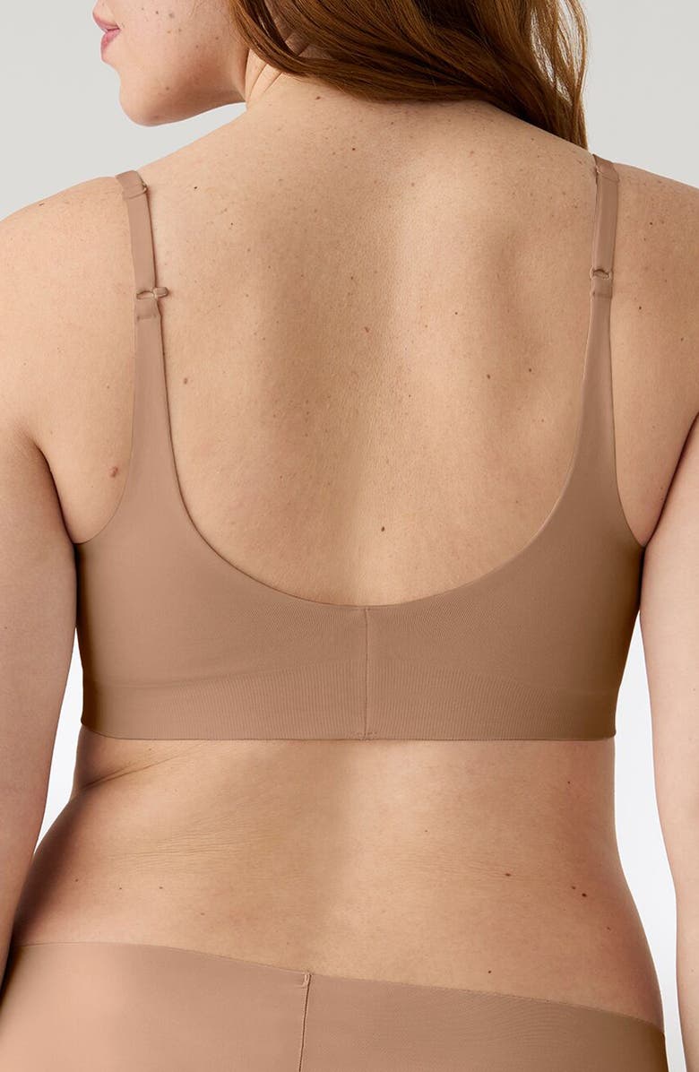 True & Co Soft Form Square Neck Wireless Bra, Alternate, color, Bronzed