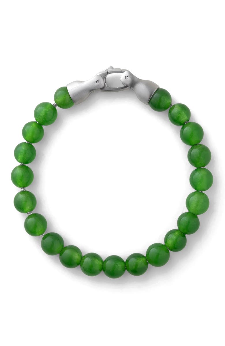 Vincero Men's Green Onyx Beaded Bracelet, Alternate, color, Green Onyx