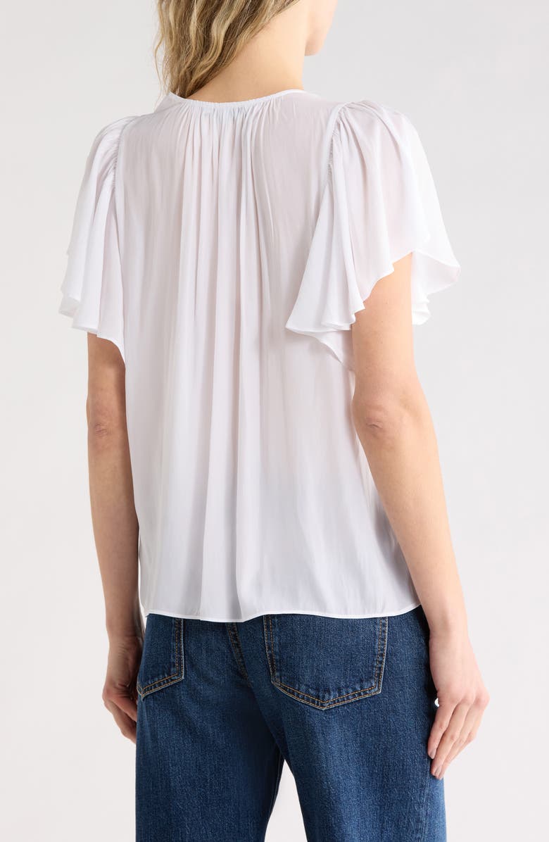 Ramy Brook Bronta V-Neck Top, Alternate, color, Ivory