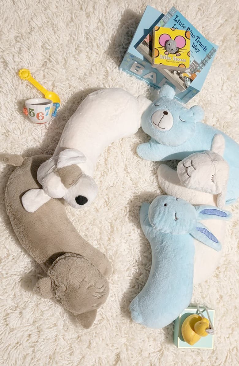 STUDIOCHIC Kids' Cat Sleeping Neck Pillow, Alternate, color, Grey