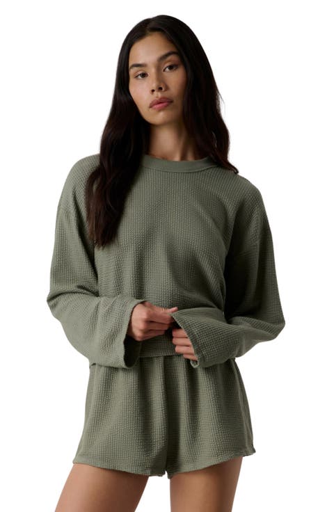 Organic Cotton Seersucker Wide Sleeve
