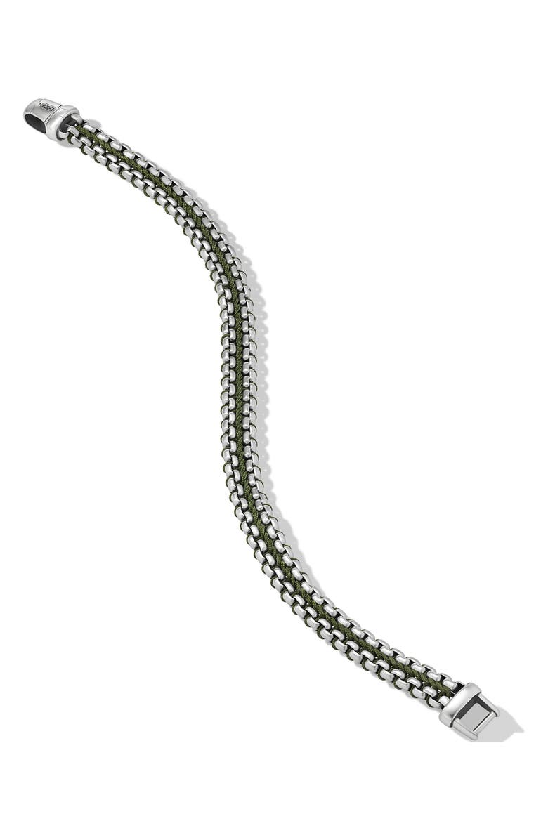 David Yurman Men's Woven Box Chain Bracelet in Sterling Silver, 10mm, Alternate, color,