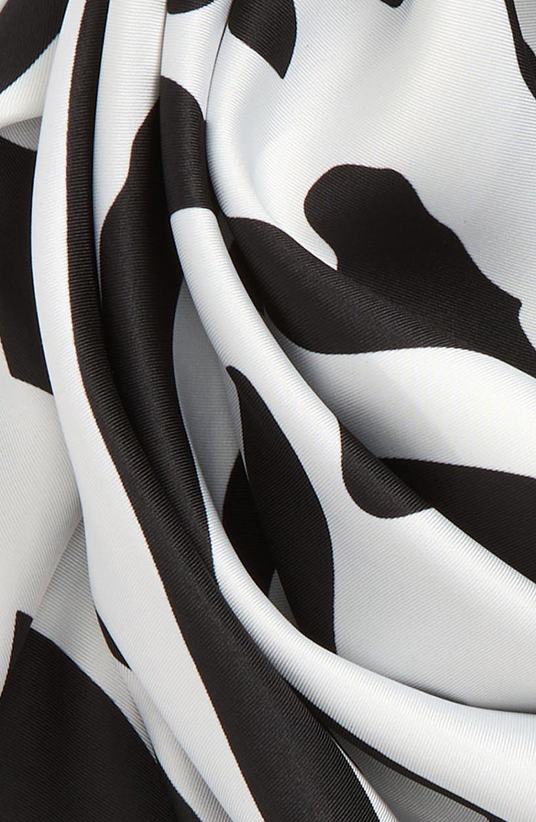 Lele Sadoughi Zebra Scarf, Alternate, color, Jet