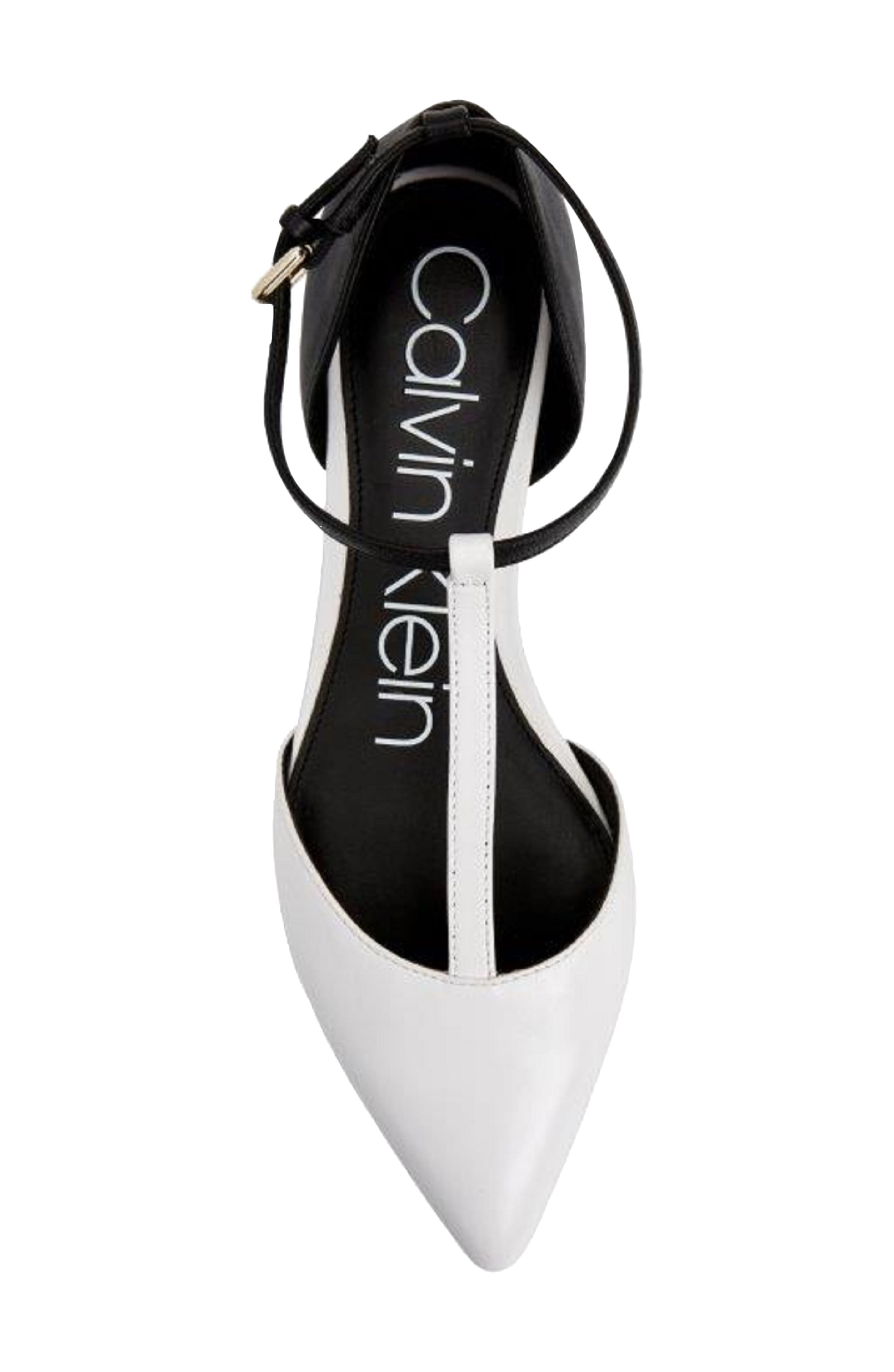 Calvin Klein 'Ghita' T-Strap Flat, Alternate, color, 