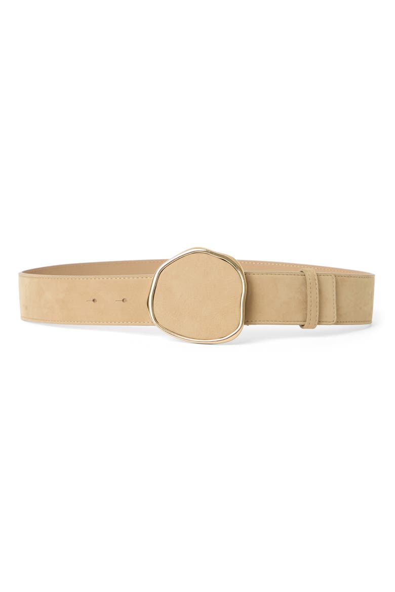 Imogen Nubuck Leather Belt, Main, color, MACCHIATO GOLD