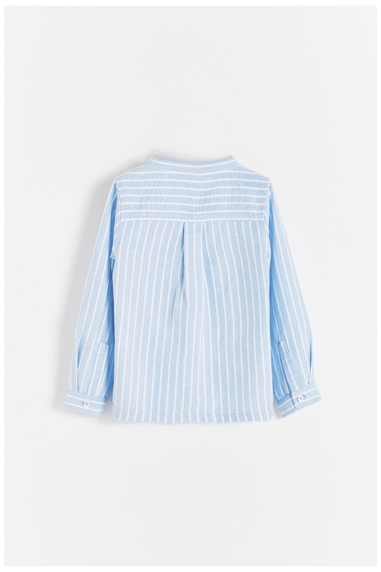 Roque Button-Front Shirt for Little Kid & Big Kid, Alternate, color, LIGHT-BLUE