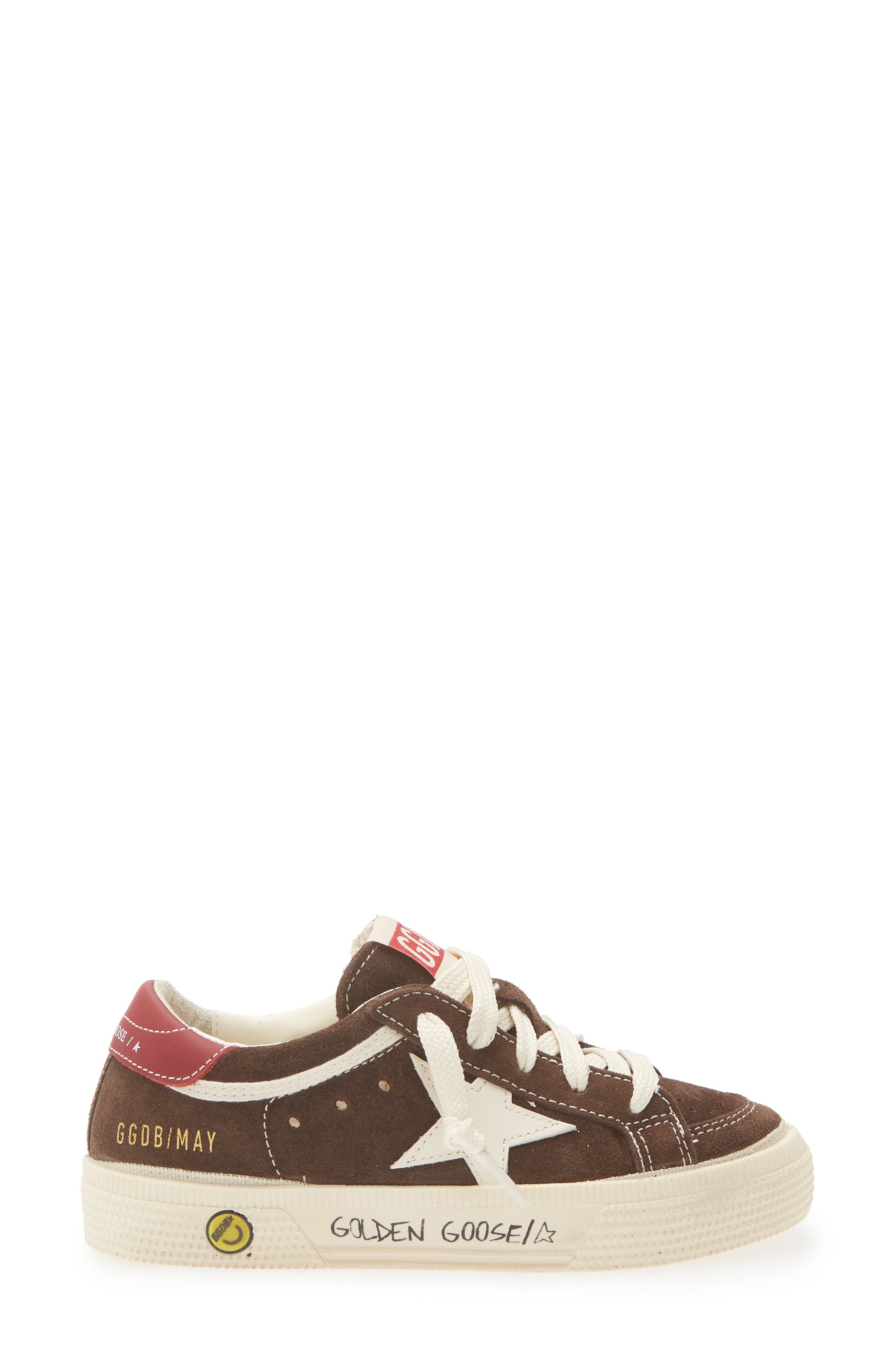 Kids' May Sneaker, Alternate, color, BROWN/ WHITE/ RED