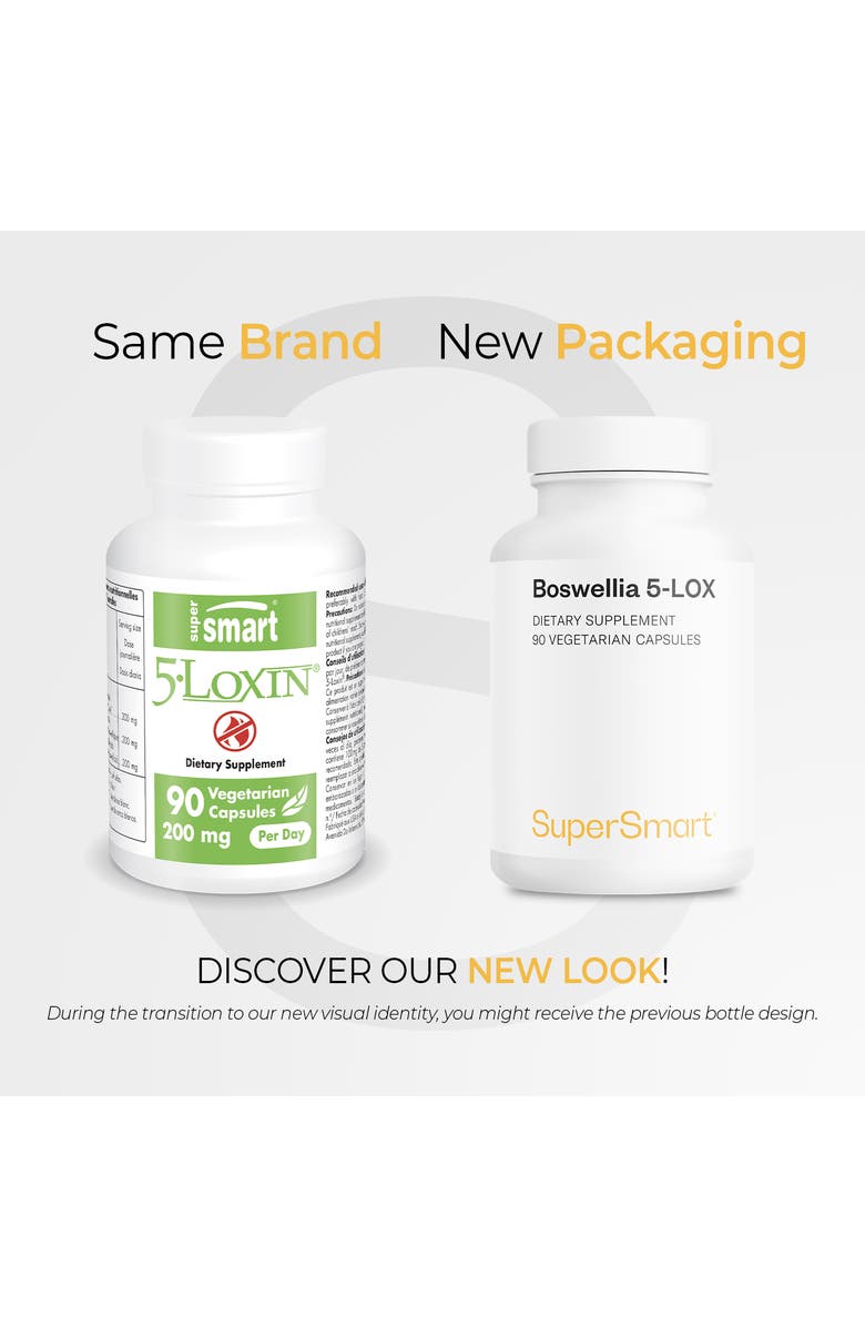 SuperSmart Boswellia 5-LOX 200 mg per Day - with Boswellia Serrata Extract, Alternate, color, NO COLOR