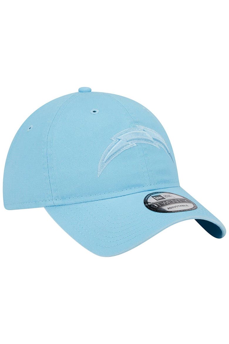 Men's New Era  Light Blue Los Angeles Chargers Core Classic 2.0 Brights 9TWENTY Adjustable Hat, Alternate, color, Light Blue