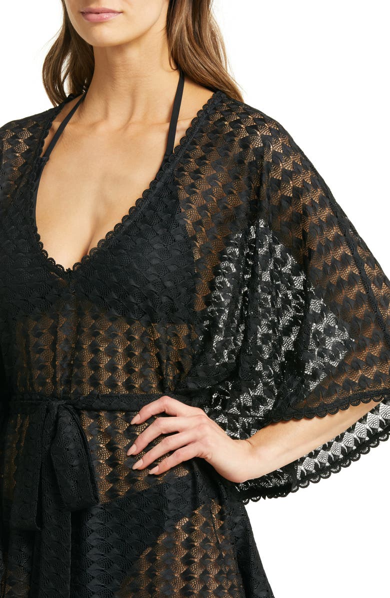 Melissa Odabash Petra Eyelet Cover-Up Dress, Alternate, color, 