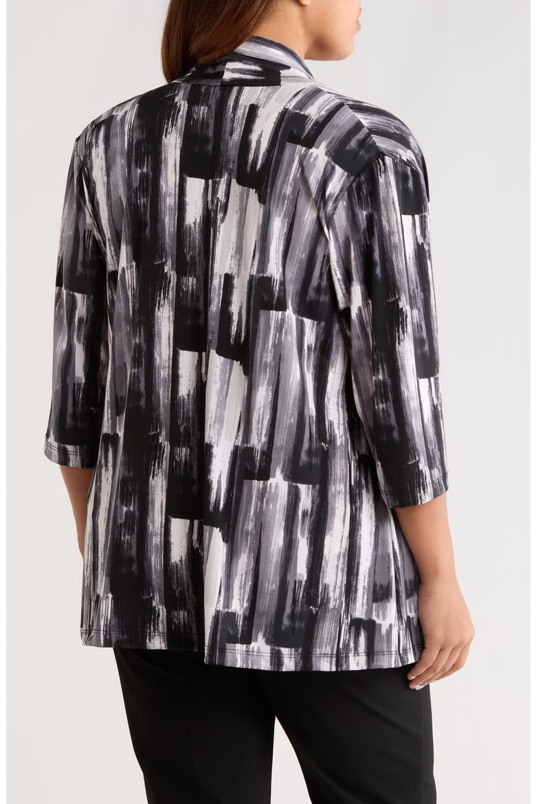 Brushstroke Print Knit Jacket, Alternate, color, BRUSHSTROKE