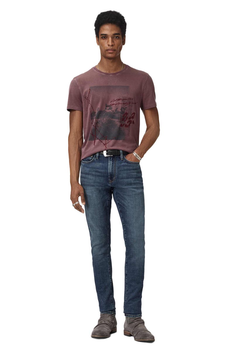 John Varvatos Crewneck Graphic T-Shirt, Alternate, color, 