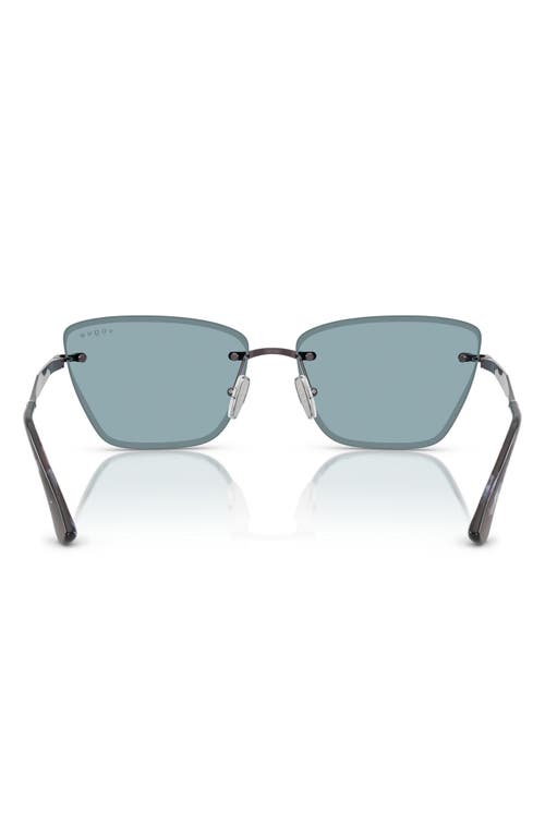 Vogue 59mm Rimless Cat Eye Sunglasses