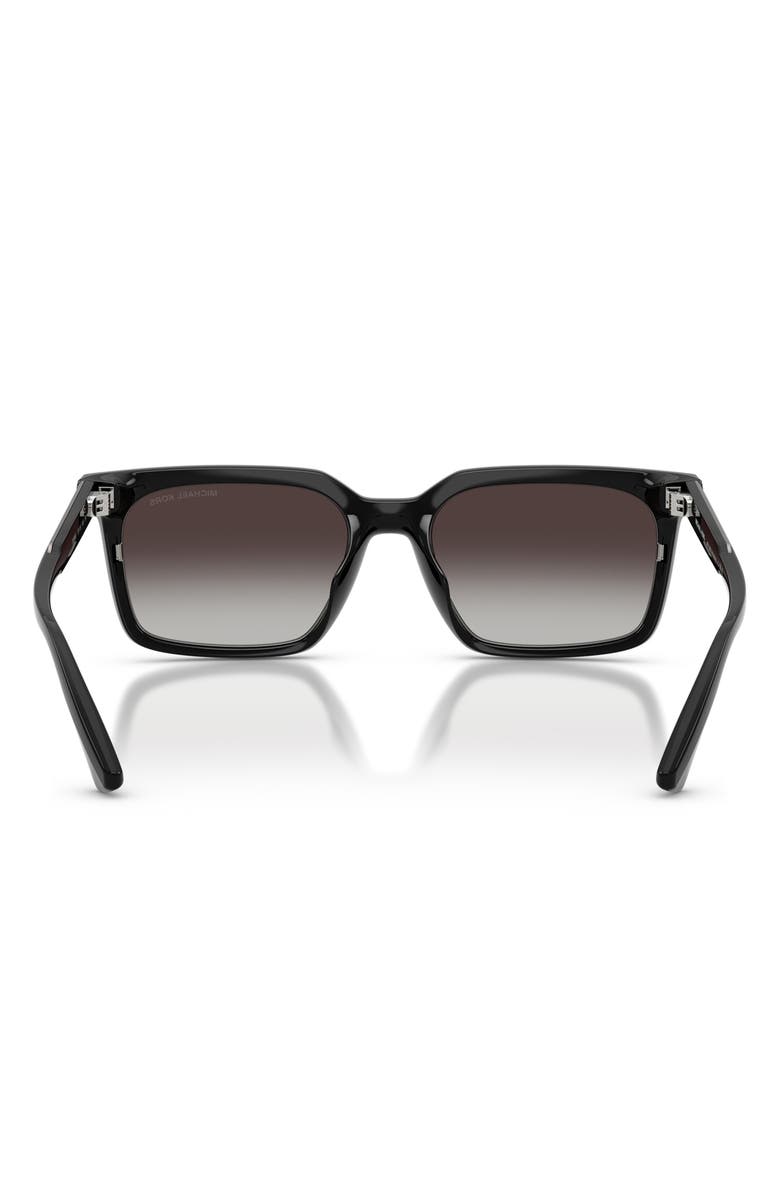 Michael Kors Honolulu 55mm Gradient Square Sunglasses, Alternate, color, Black / Grey Gradient