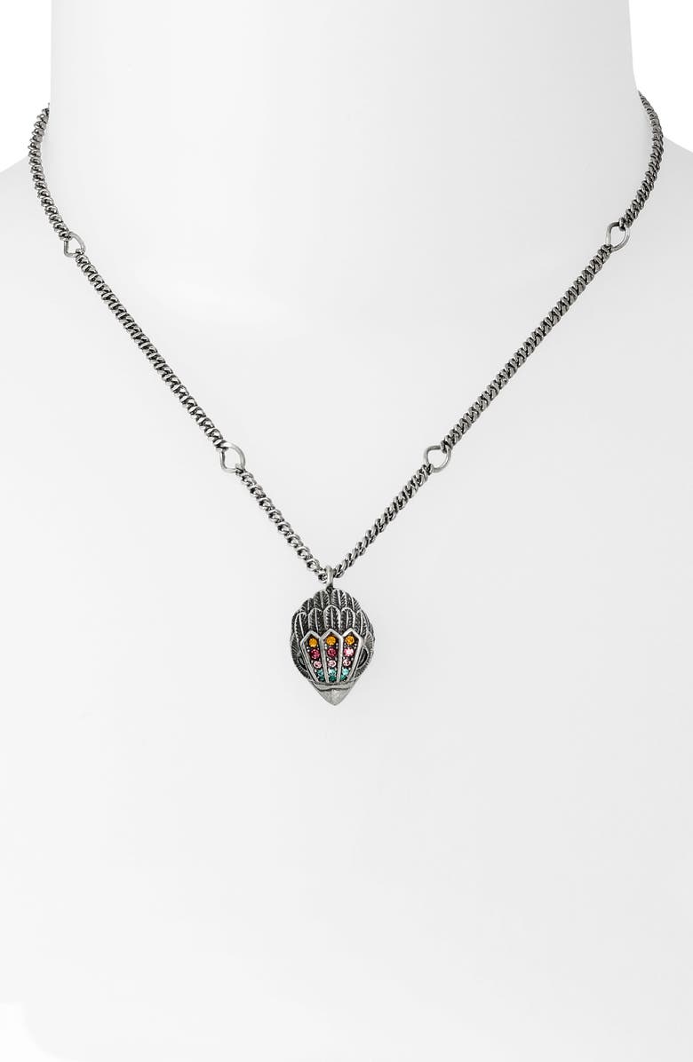 Kurt Geiger London Eagle Head Pendant Necklace, Alternate, color,