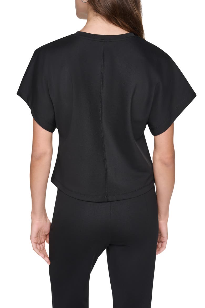 Zip Pocket Dolman Sleeve T-Shirt, Alternate, color, BLACK