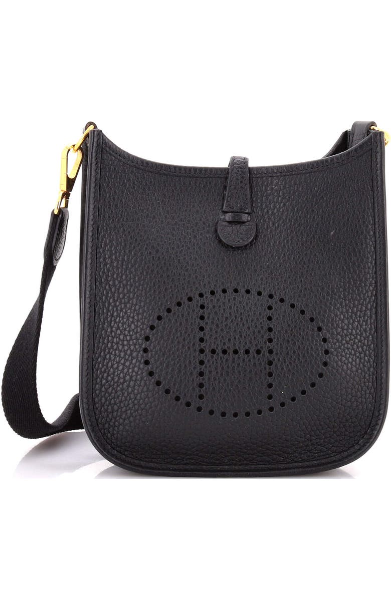 Pre-Owned Hermes Evelyne Bag Gen III Clemence TPM, Main, color, Noir