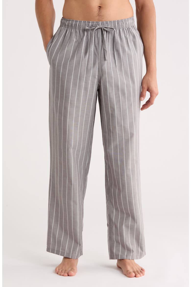 Plaid Pajama Pants, Main, color, GREY CLIFTON STRIPE