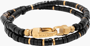 Nialaya Black Onyx Heishi Wrap Bracelet