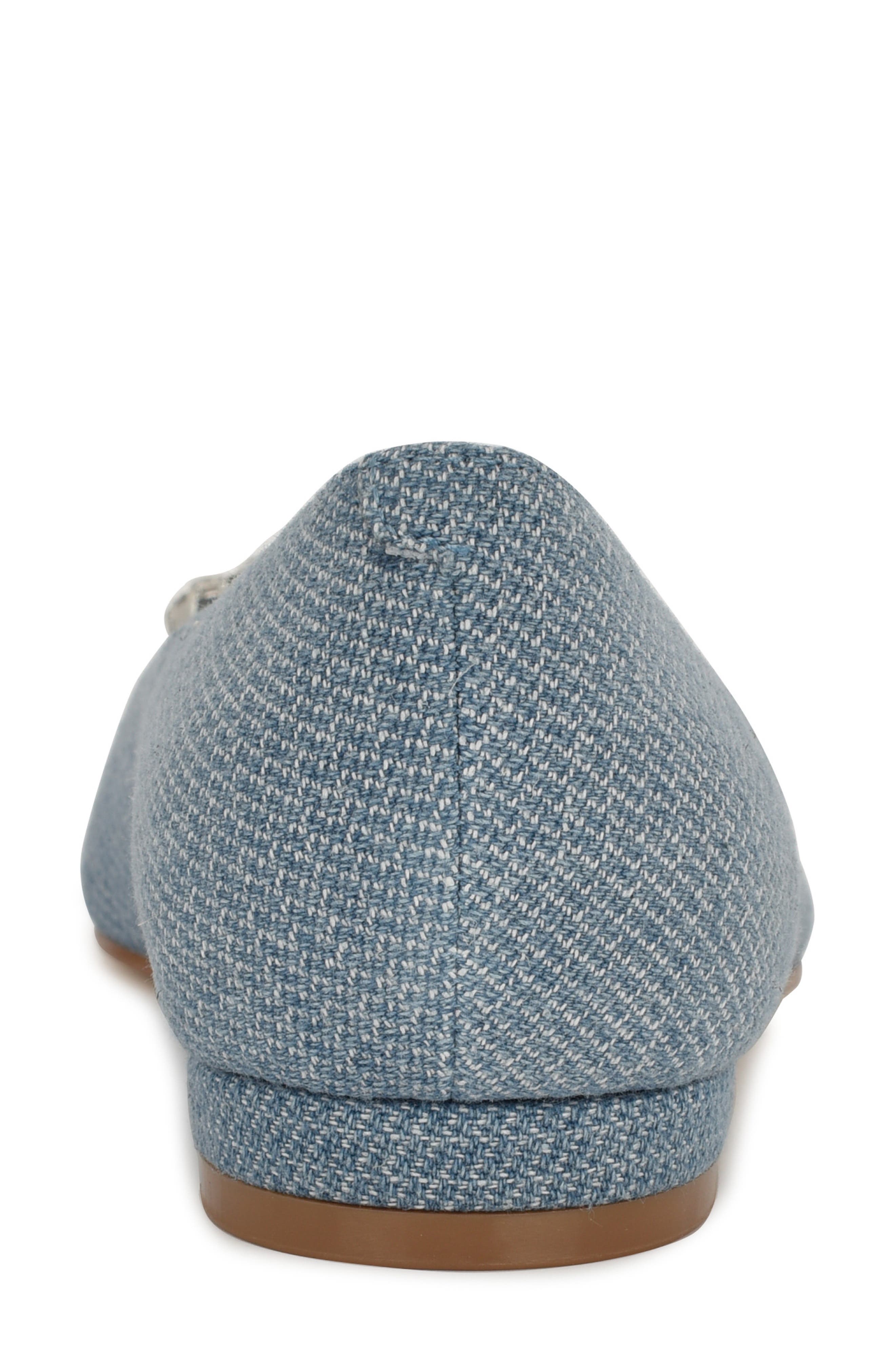 Nine West Hearts Rhinestone Flat, Alternate, color, Medium Blue 420