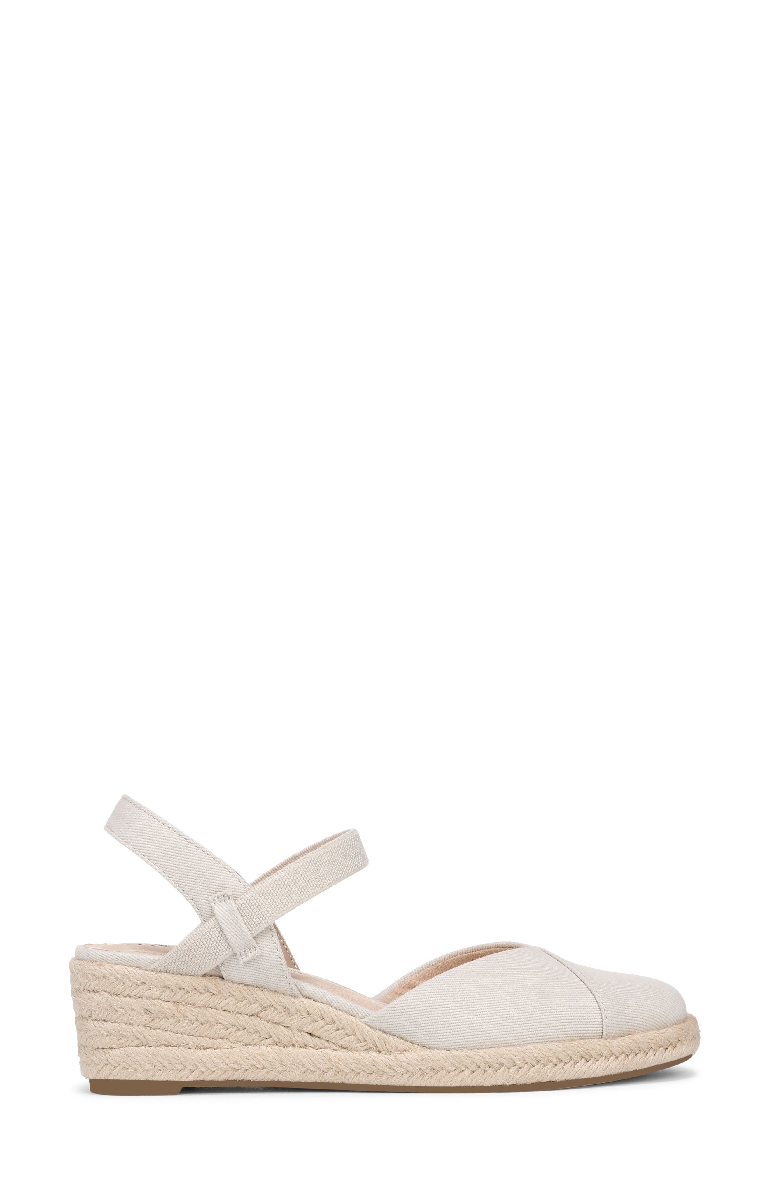 Pilar Slingback Espadrille Platform Wedge Sandal, Alternate, color, BONE