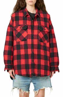 DENIMIST Buffalo Plaid Flannel Shirt Jacket