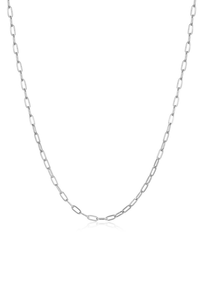 Charlie Small Chain Necklace, Main, color, SILVER