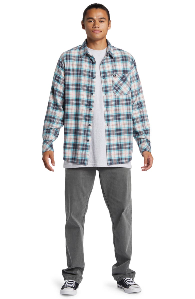 Quiksilver Ensign Classic Fit Plaid Flannel Button-Up Shirt, Alternate, color,