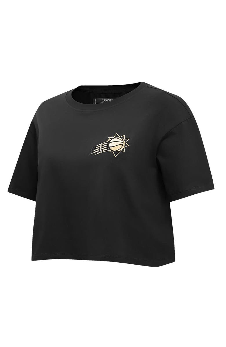 PRO STANDARD Women's Pro Standard Black Phoenix Suns Holiday Glam Boxy T-Shirt, Alternate, color, Black